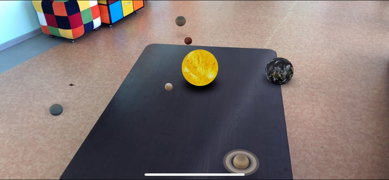 The solar system from a different angle. Because, objects will always maintain their position. Because of this, we are able to move freely.