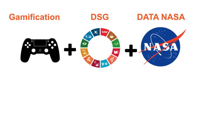 Based on the best Open Data System from NASA, we design challenges that will comply with United Nations DSG's, through the Gamification, Simple and Fun.