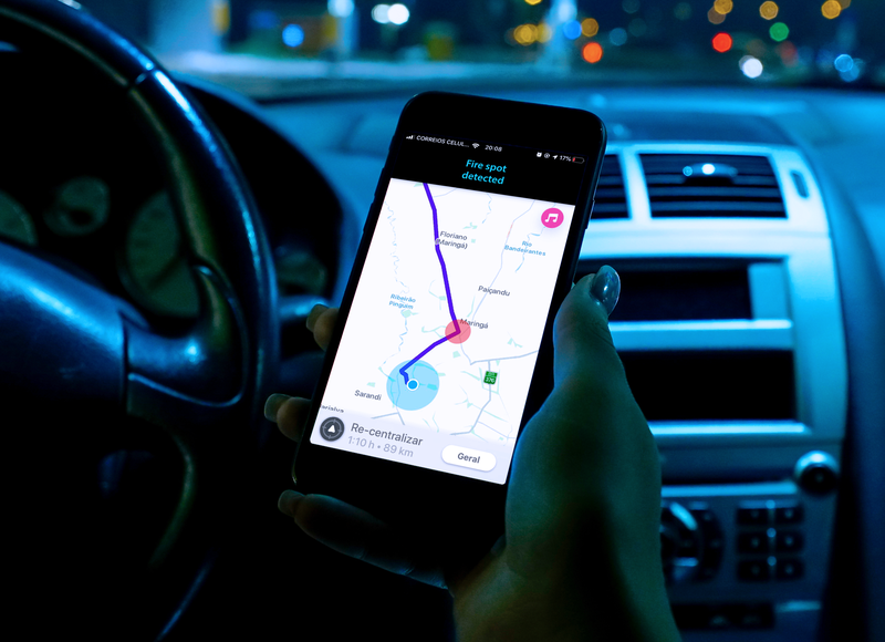 This is just an illustration of when an app detects a danger zone utilizing our data.