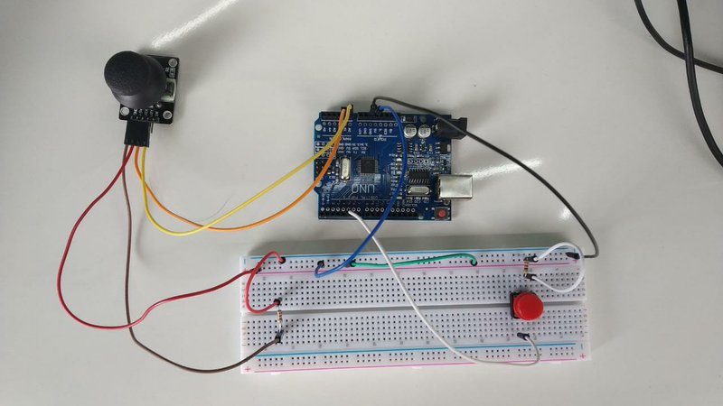 We're using Arduino UNO as a controller (joystick and push button) to our game, to give it a arcade/"atarish" experience . Still kinda stuck on integrating Arduino to our code, since UNO is just a slave.