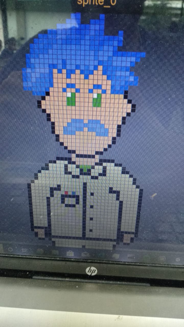 After some struggle with the earth data, we finally found our way through it. The pixelarts are going very well and the menu of the game is already finished! The main part of the game is almost done too.