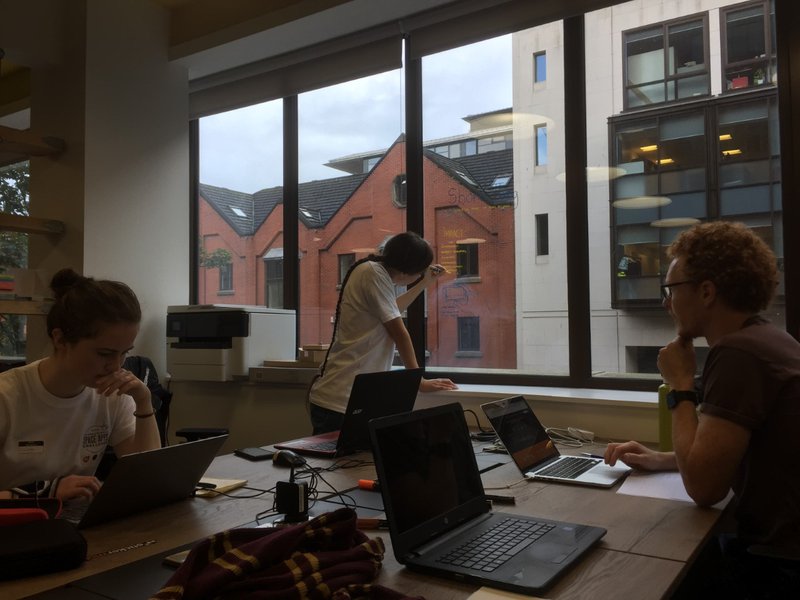 Writing on the window to get a clear idea of water we doing