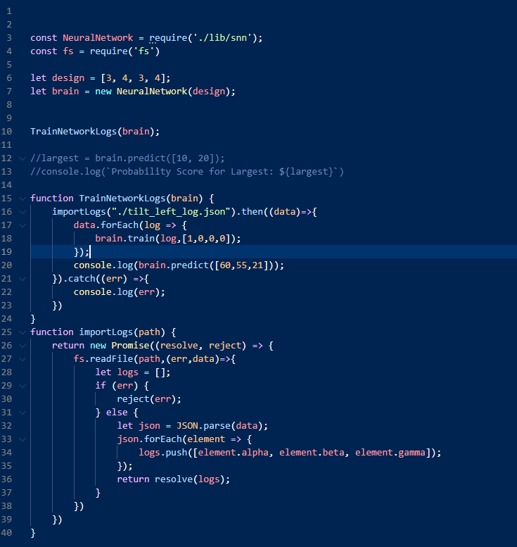 Training neural network