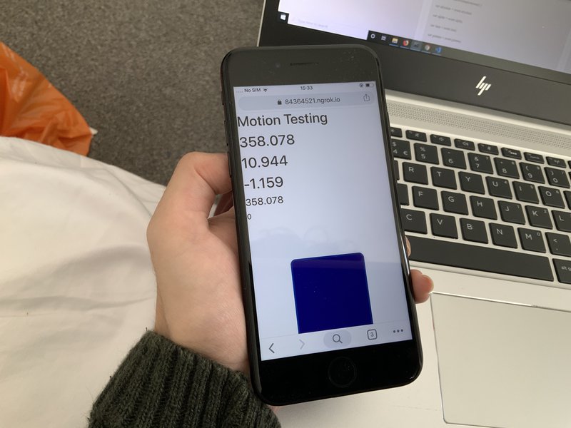 Collecting motion data. 