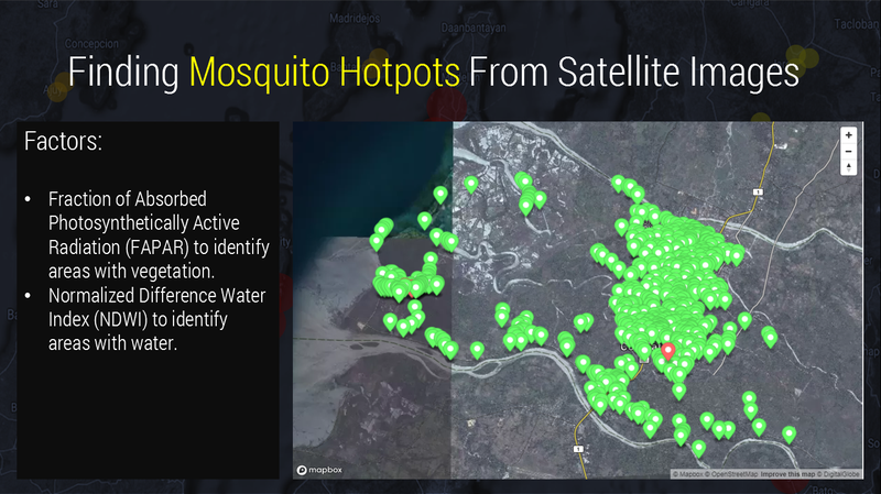 Now we can see where dengue could strike. 