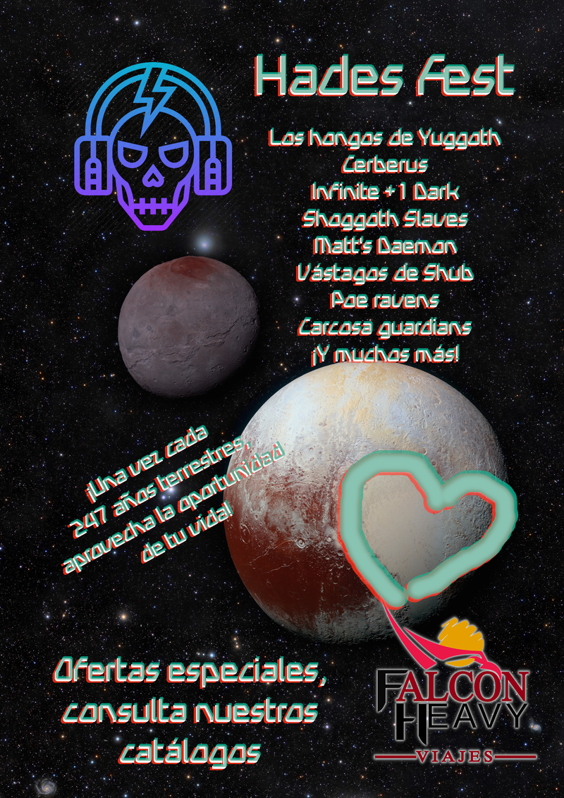 Death Metal festival on underworld god's planet Pluto