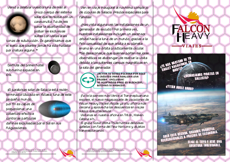 Flyer with information, front page