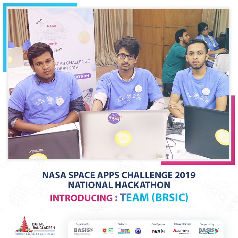 NASA Space Apps Challenge 2019, Team (BRSIC)