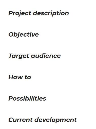 Time to start preparing a description document! It's becoming alive!!