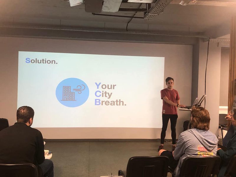 Houston, we don't have any problems ๐ฉโ๐ Just finished pitching our project. It's so exciting to be here and to work with Alexandr Koblik-Zelter and Timur Golotin. We'd like to thank a lot our hosts Doina Iaศรฎศin, Roman Gluck and Generator Hub for the venue. Sasha here. Over