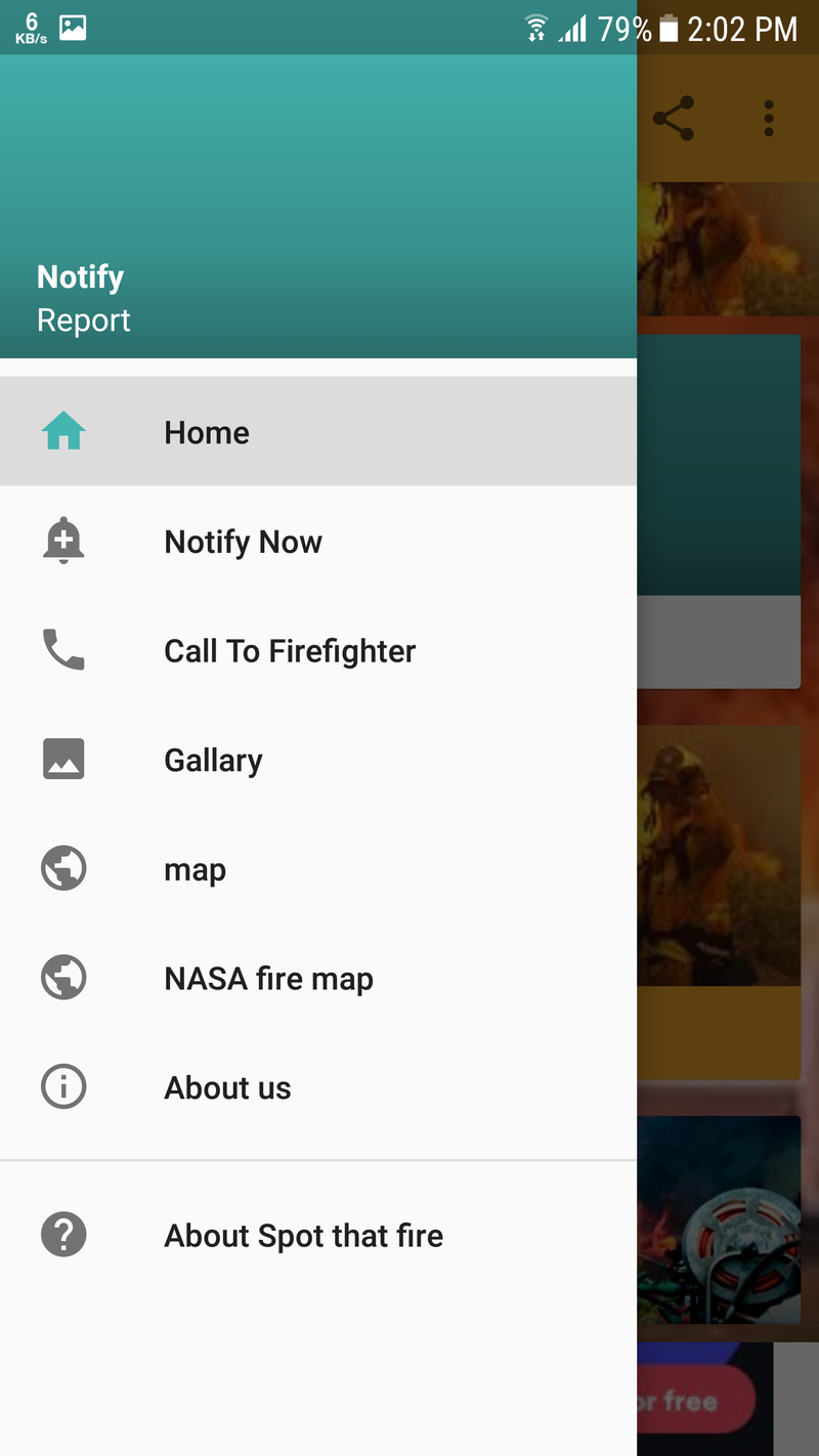 Our android application