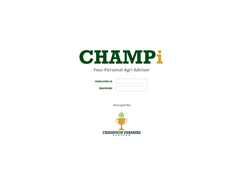 CHAMPi: Log-In Page