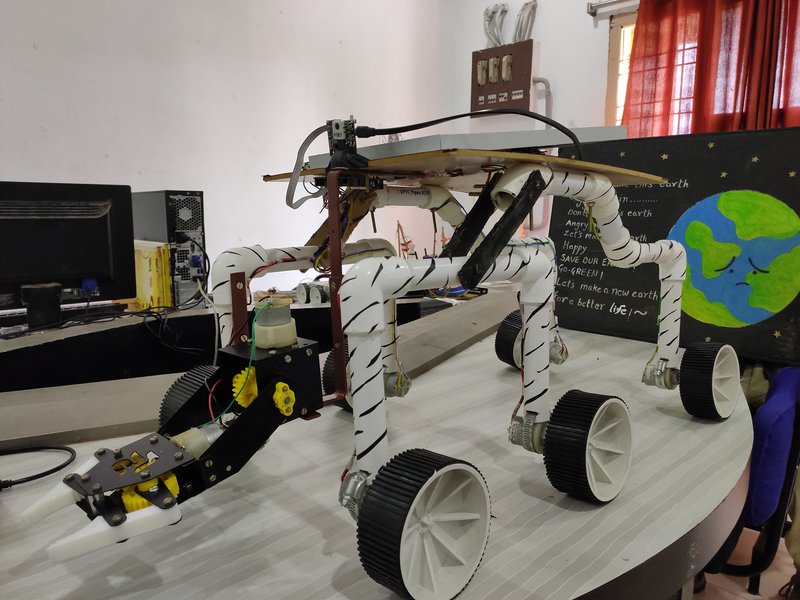 Finally designed the robot. Kudos to @Sandhya @Keerthika