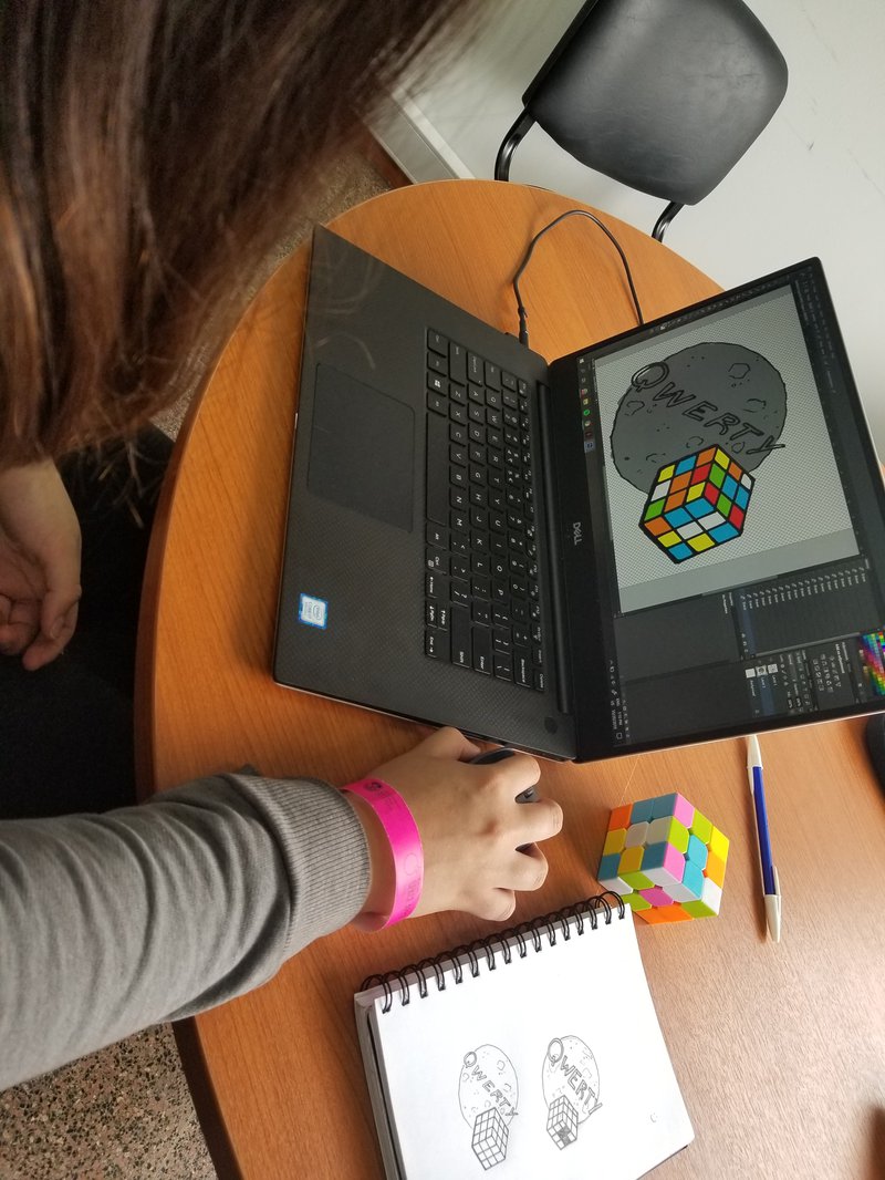 Final touches on our project. We are really nervous for the presentation!