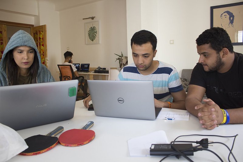 our team working