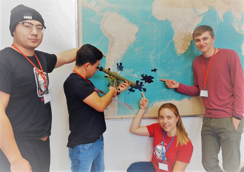 Found some oil spills.