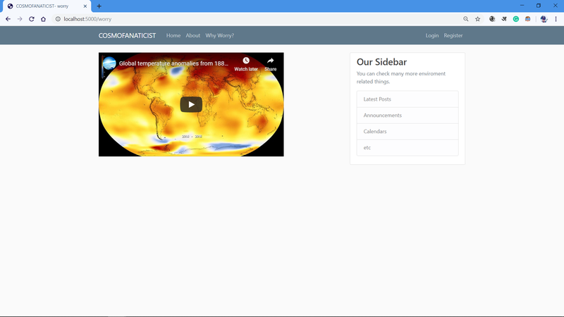 A sneak peak at our website