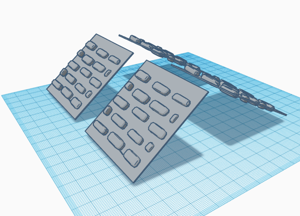 Nosso projeto se basei na criação de placas de zeólita para controle da temperatura ambiente, já que esse material possui grande capacidade de absorver calor. Este é um modelo 3D