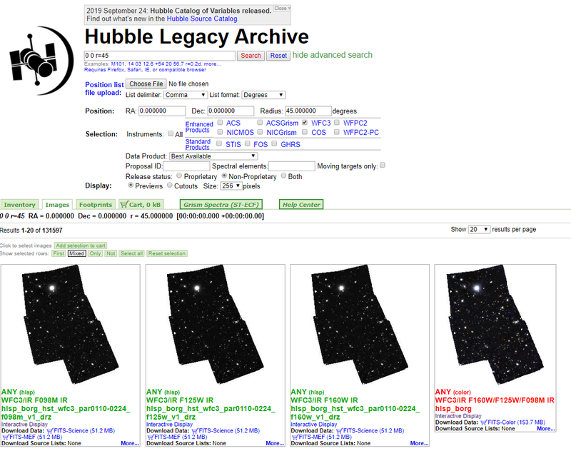 Data Source! The JWST is not online yet, so our MVP was based on Hubble images. The virtual planetarium is gonna be populated according the images going to arriving on that "site" which should be similar to Hubble.