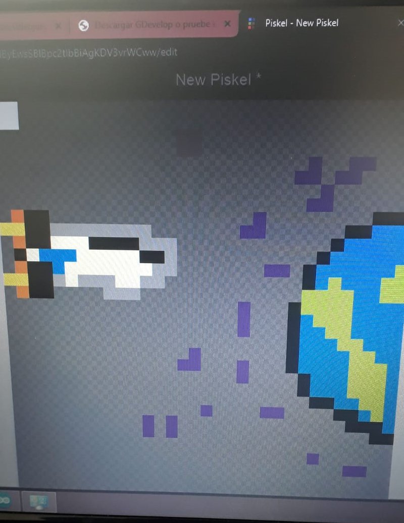 Hacer un juego en pixelart sobre un astronauta que junta basura, cada basura que recoja aparecerá una especie de cinemática en la cual le brindara datos al jugador.