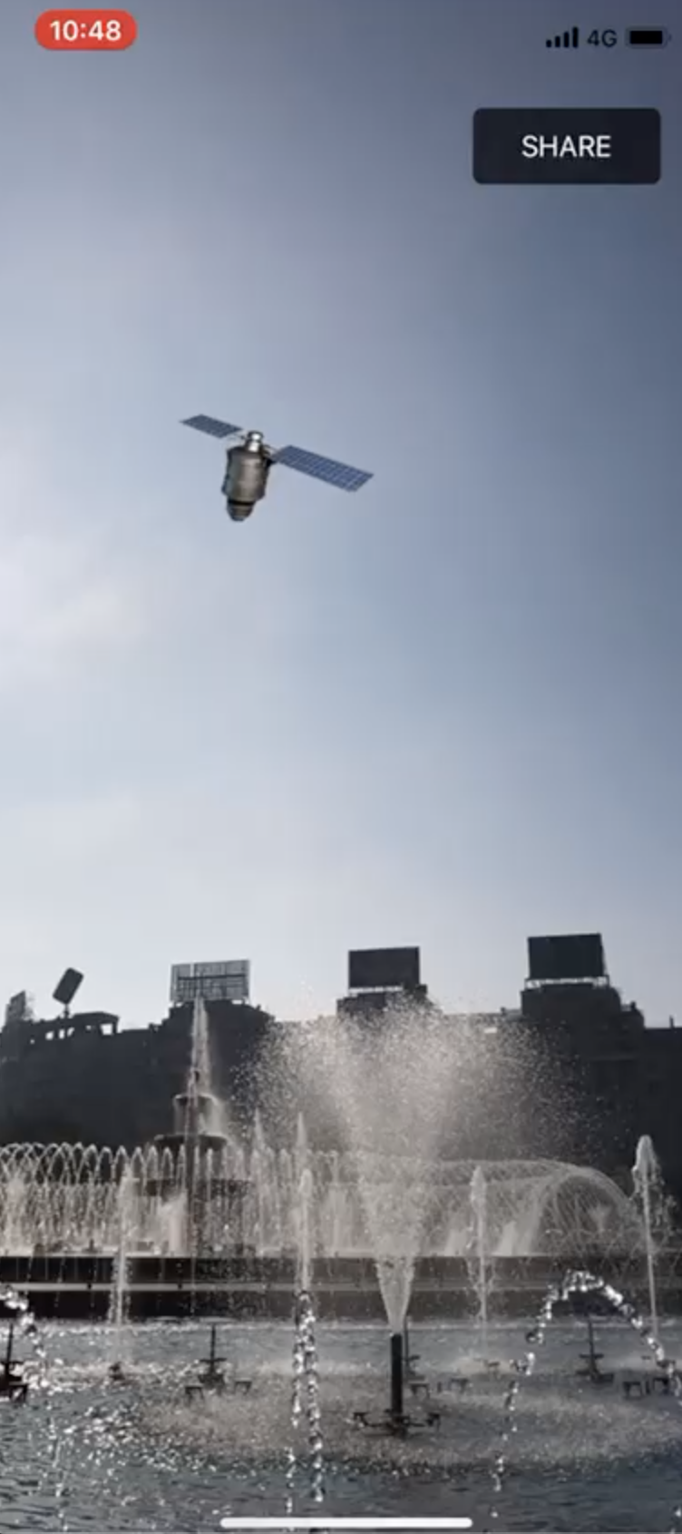 Satellite Augmented Reality experience