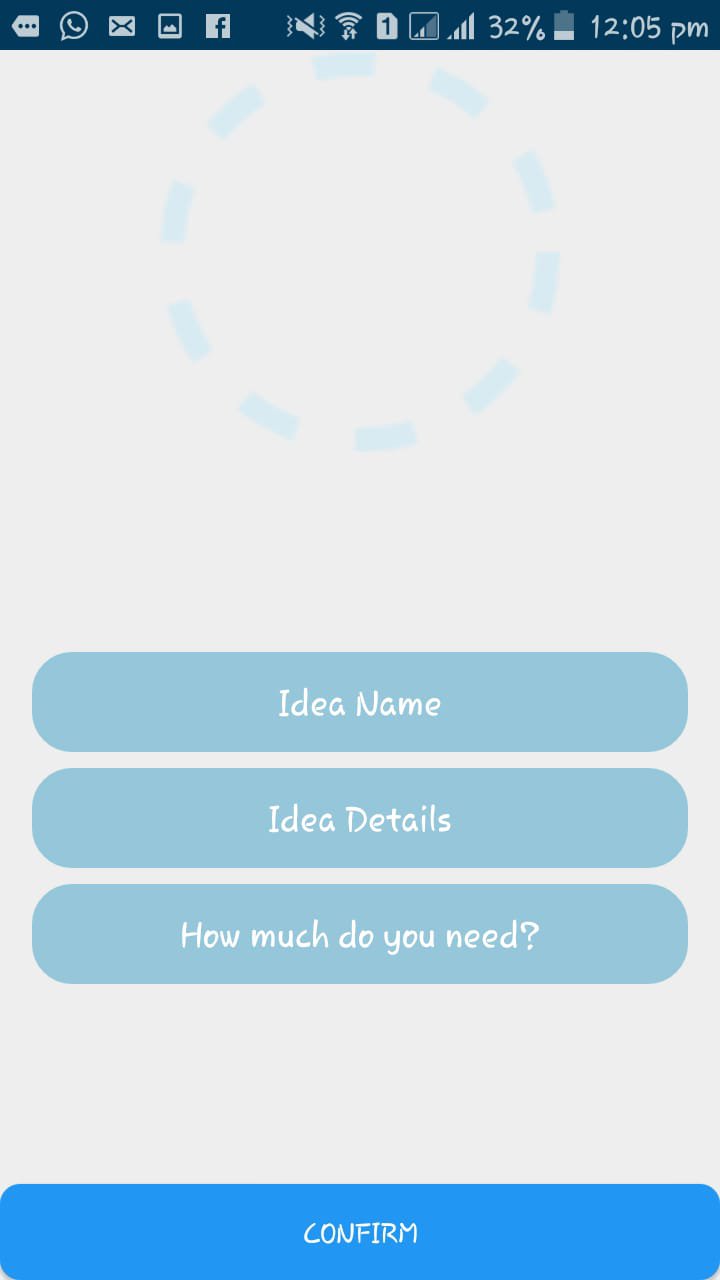 in this screen you can submit your applicable and creative idea and it enable the user to high there score