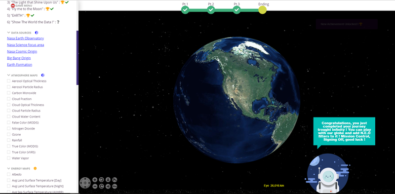 Ready to explore NEO's Data on Nasa World Wind in the final stage of our game ? Stay tuned !