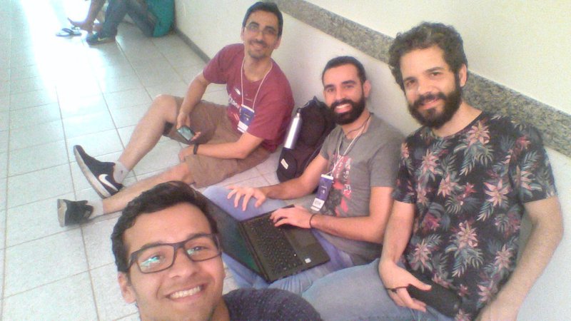 our moment of relaxation to ease tension before project presentation