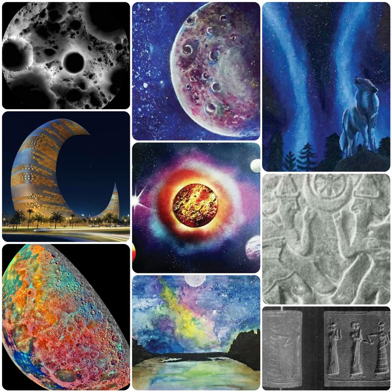 A Collage Picture That Contains Our Team Art Works.