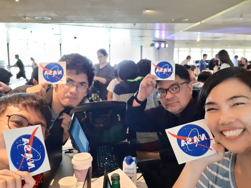 Getting set up at SpaceApps. 