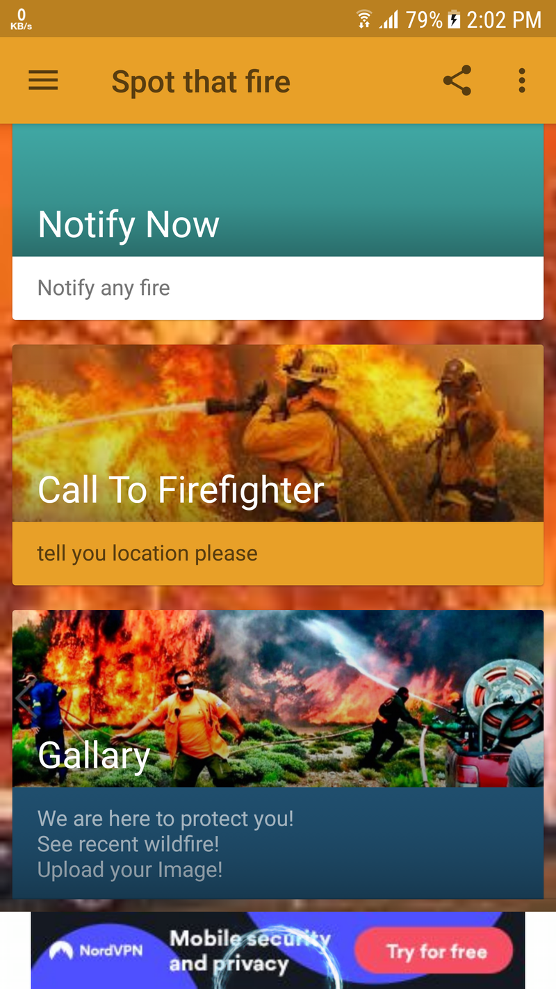 This shows our android app development progress