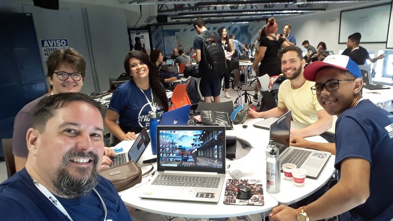 Time reunido! Começando os trabalhos!