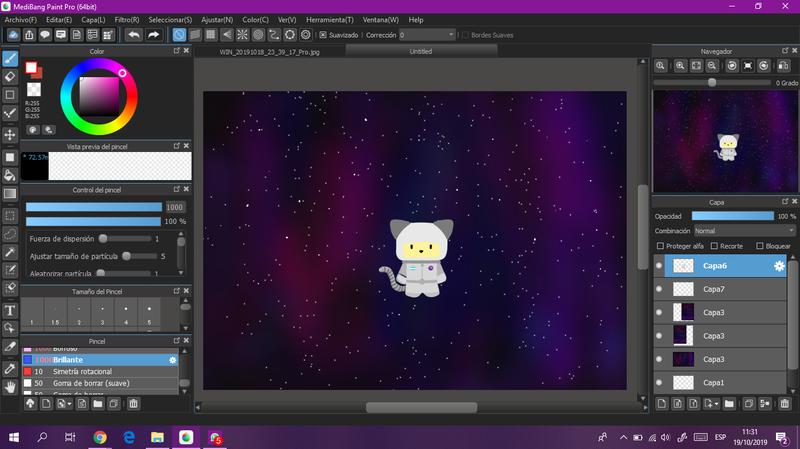 Our beautiful SPACE CAT being born <3