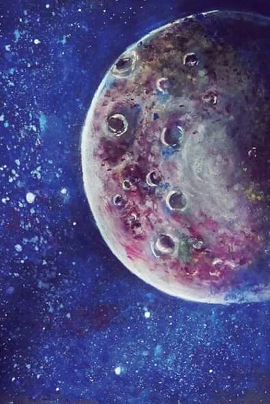 A 3rd Scan Image of Drawing Talked About The Beautiful Side of The Moon.