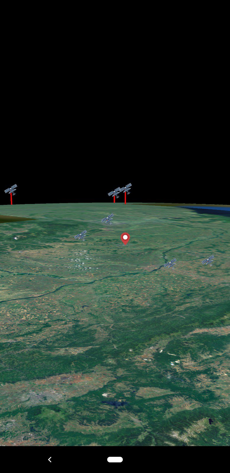 Interactive Map of the Satellites around the world