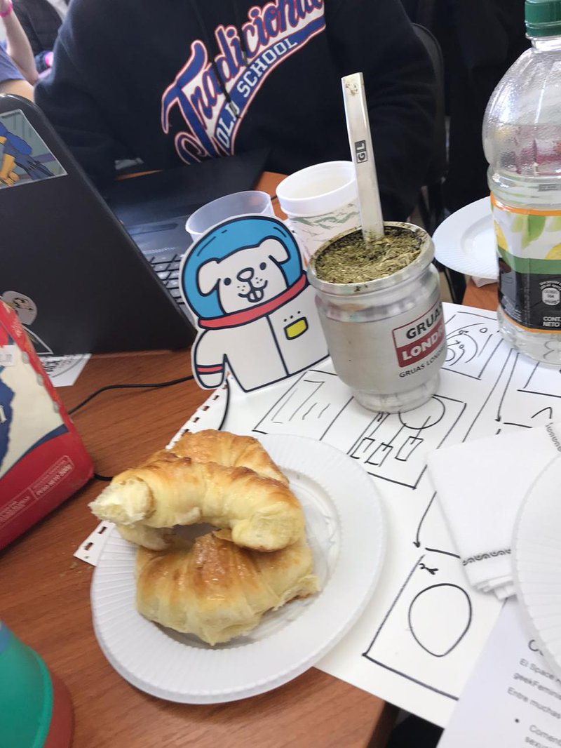 Our team's fuel is definitely the MATE, an Argentinian Classic! Our Space Dog approves! 