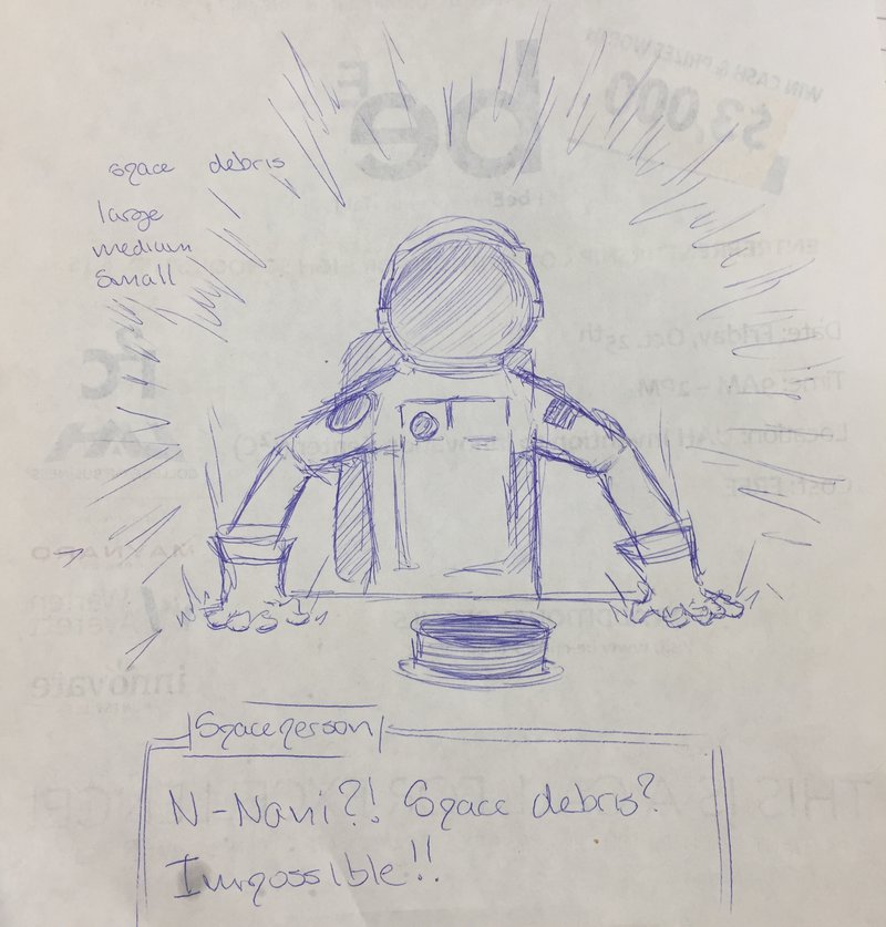 Drawing of Astronaut 