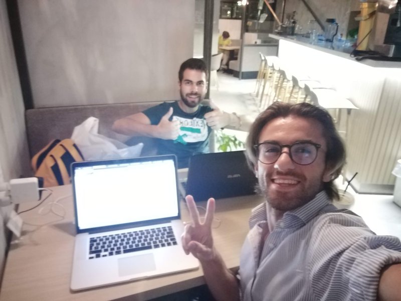 Warming up! WiFi, plugs and coffee are ready!​ 