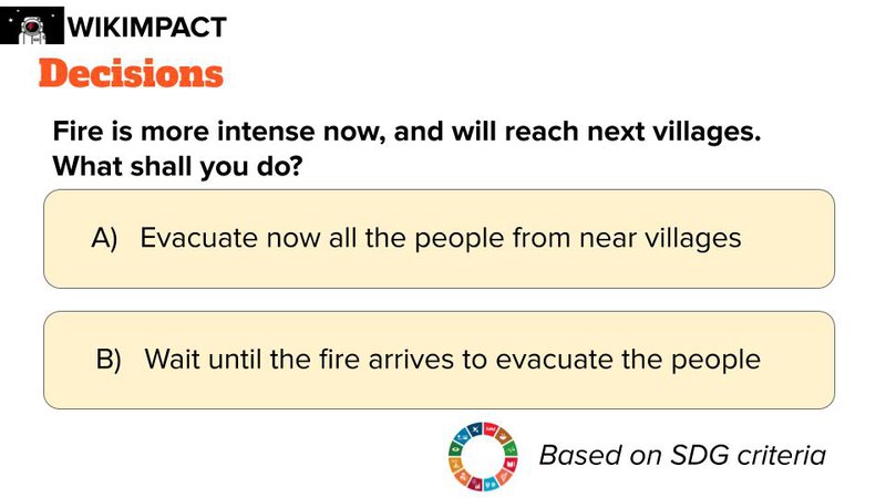 Fire is more intense now, and will reach next villages. What shall you do?