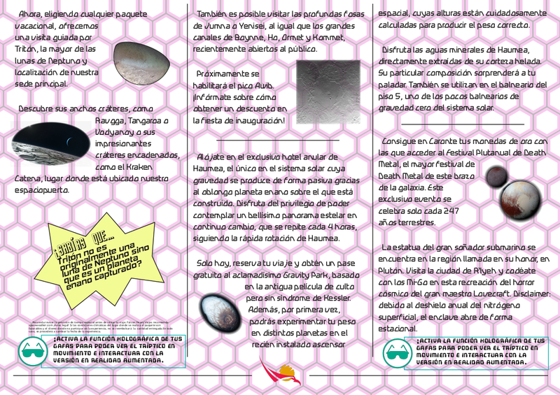 Flyer with information, second page