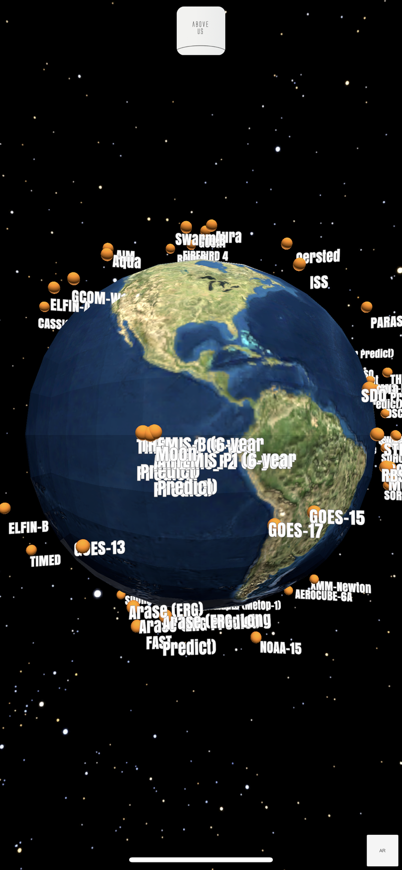 Look at all those satellites above us!