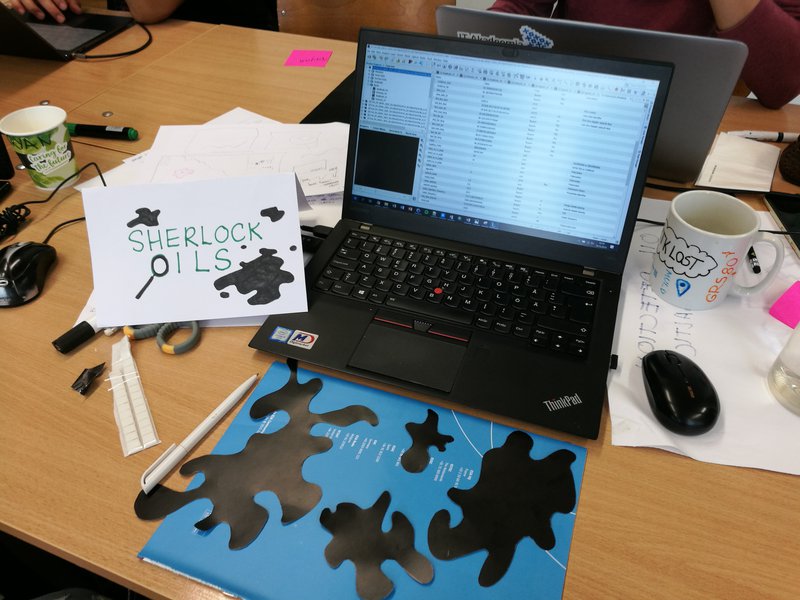 Working on 'em spills.