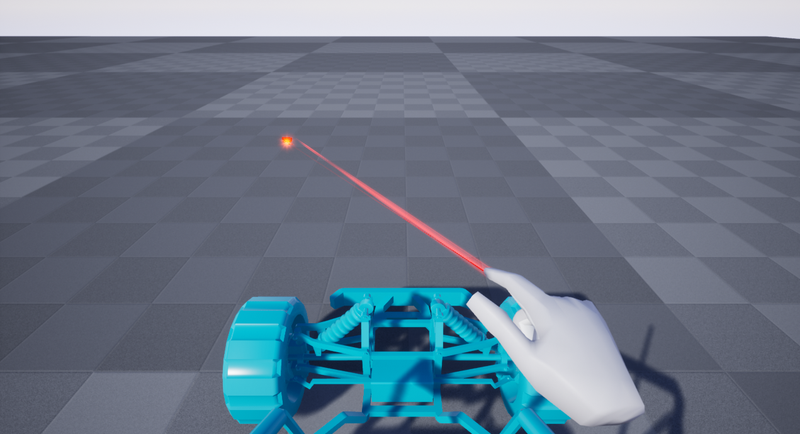 Playing with lasers for vehicle controlling!