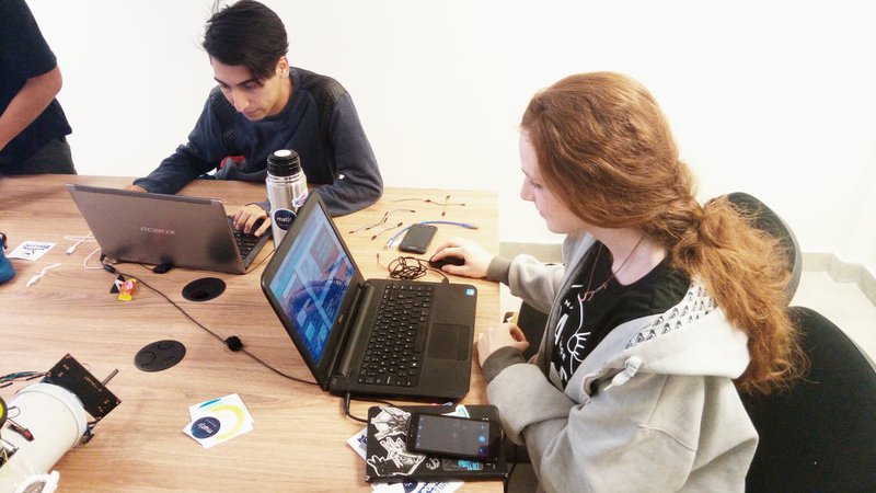 working in the server