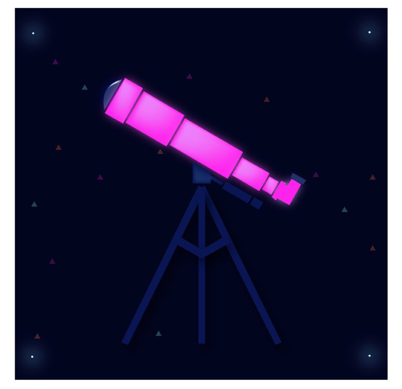 Telescope designed by our photo designer