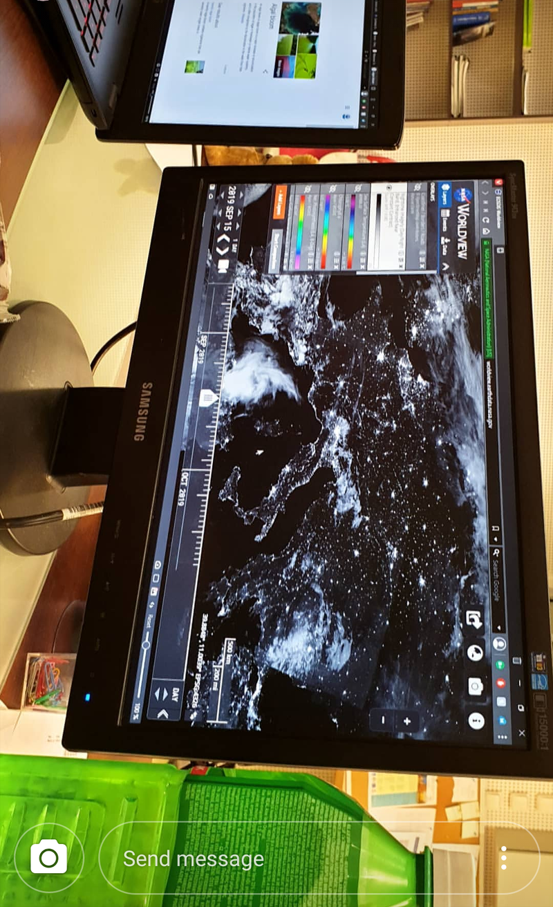 So this is the source for those awesome night time globe pictures; checkout: worldview.earthdata.nasa.gov