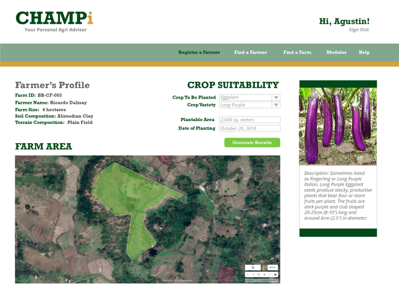CHAMPi: Crop Suitability Assessment 