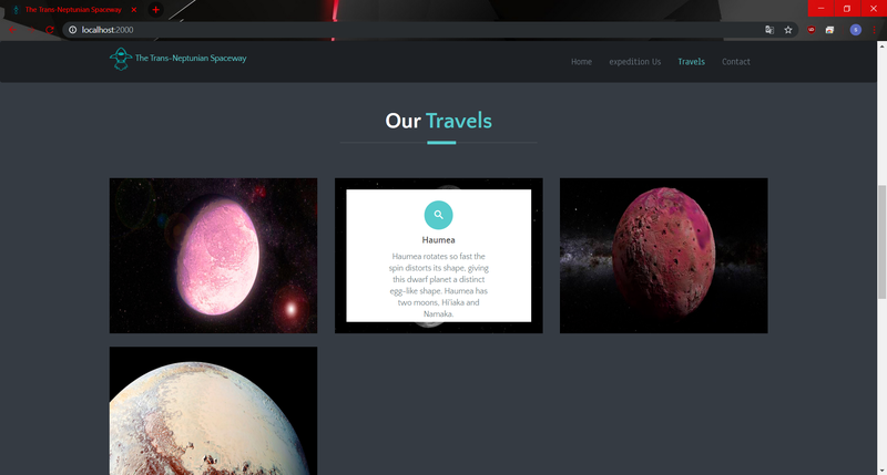  Logos implementado y menú para mostrar mas información del planeta 