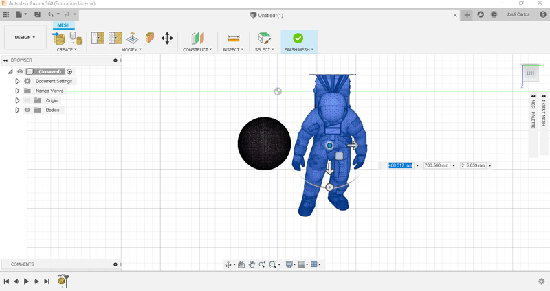  Modeling the prototype design in fusion 360°