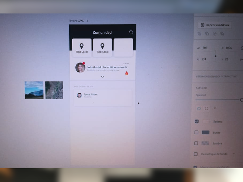 Wireframes HiFi en alta definición, los cuales representan los principales User Flows del MVP de app Diseñada.